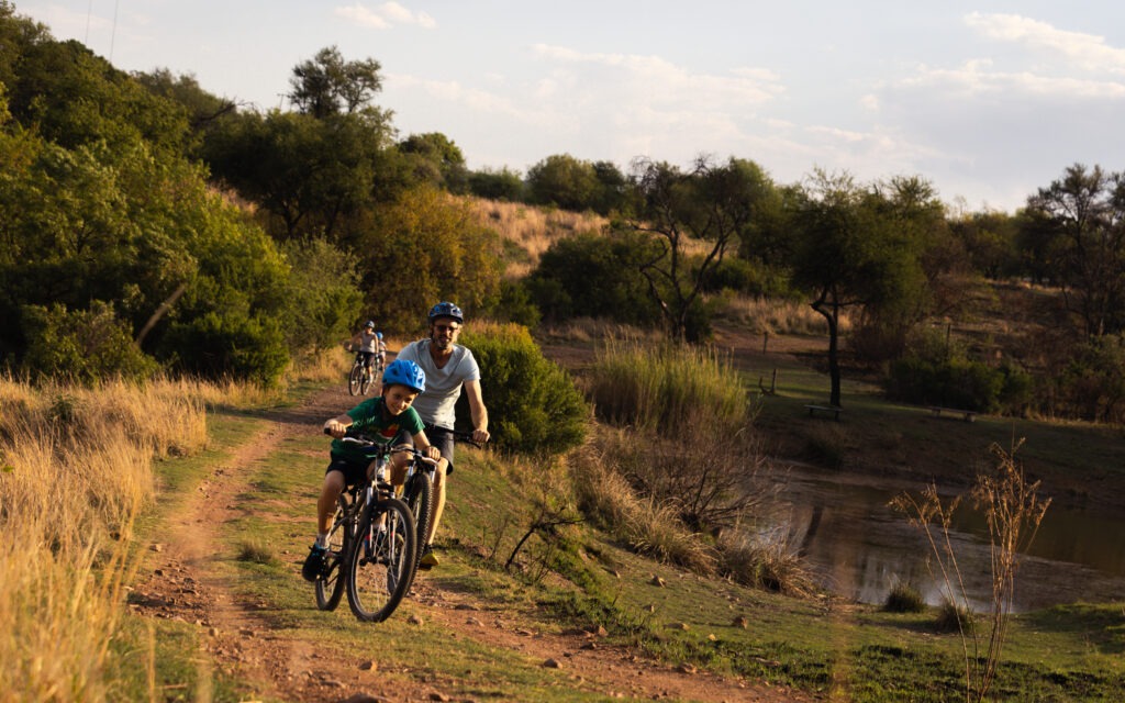 Mountain bike with kids
