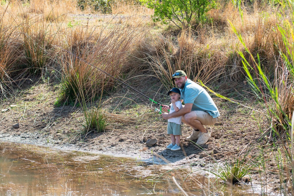 fishing with kids